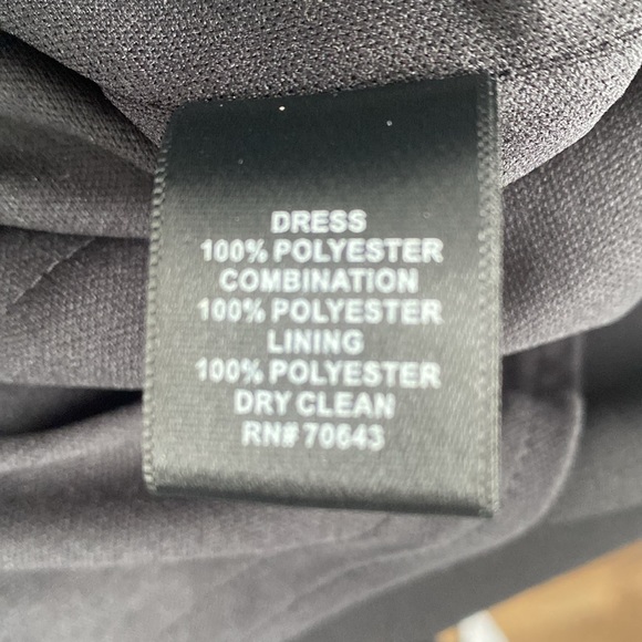 Jessica Howard Black Tan Dress with Lace Top and Zipper Back Size 6 NWOT - Picture 4 of 4